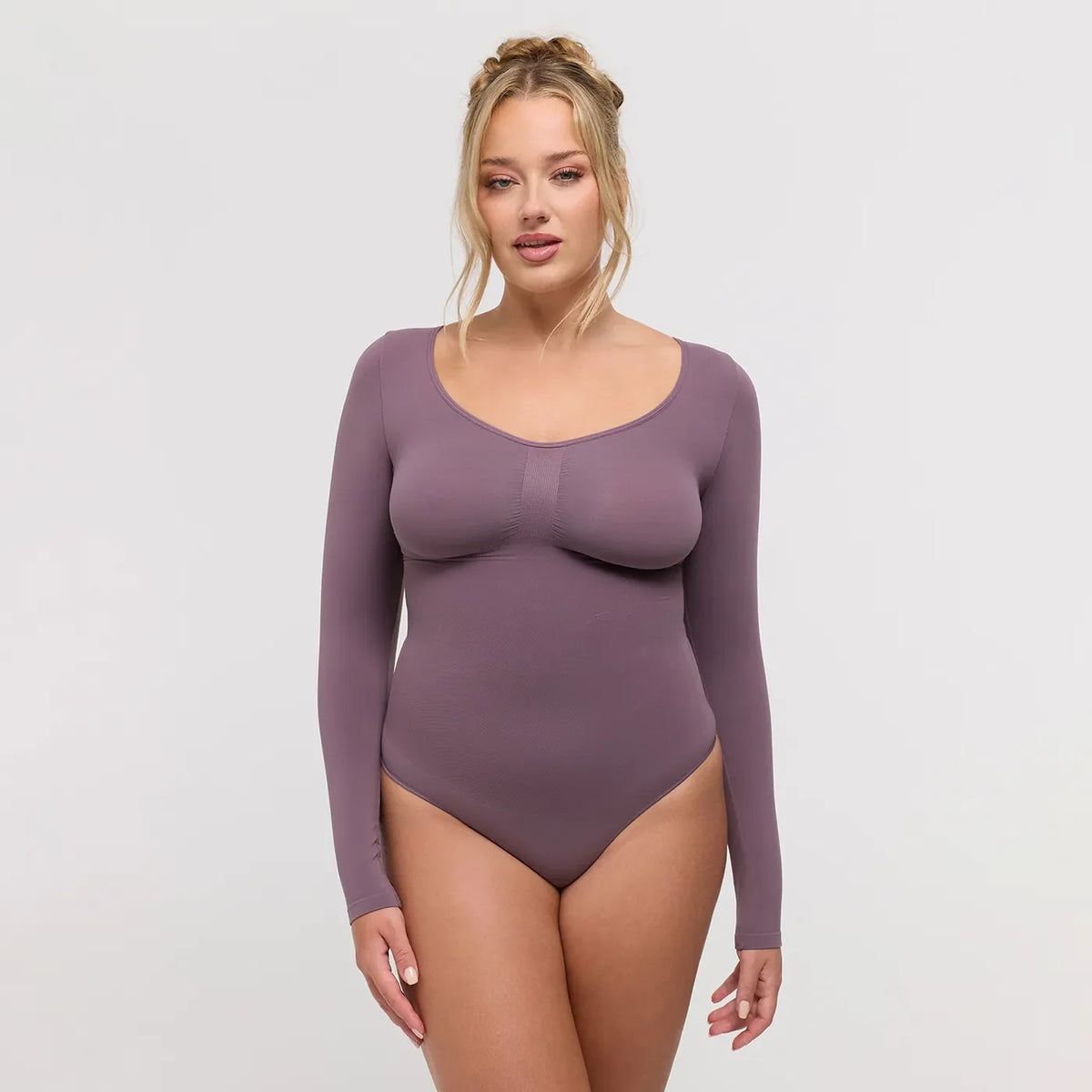 Longsleeve Thong Sculpting Bodysuit