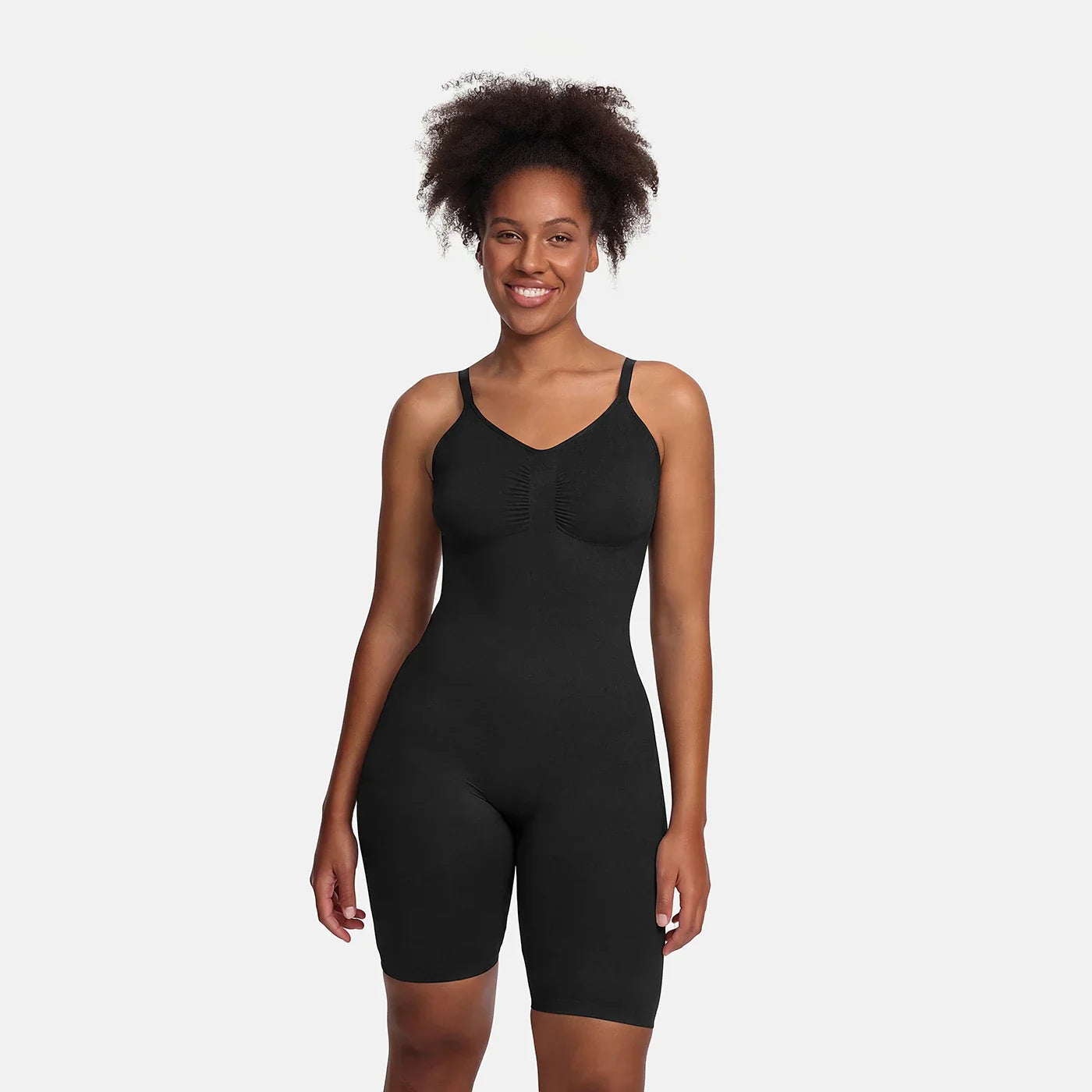Sculpting Mid-Thigh Shapewear Bodysuit