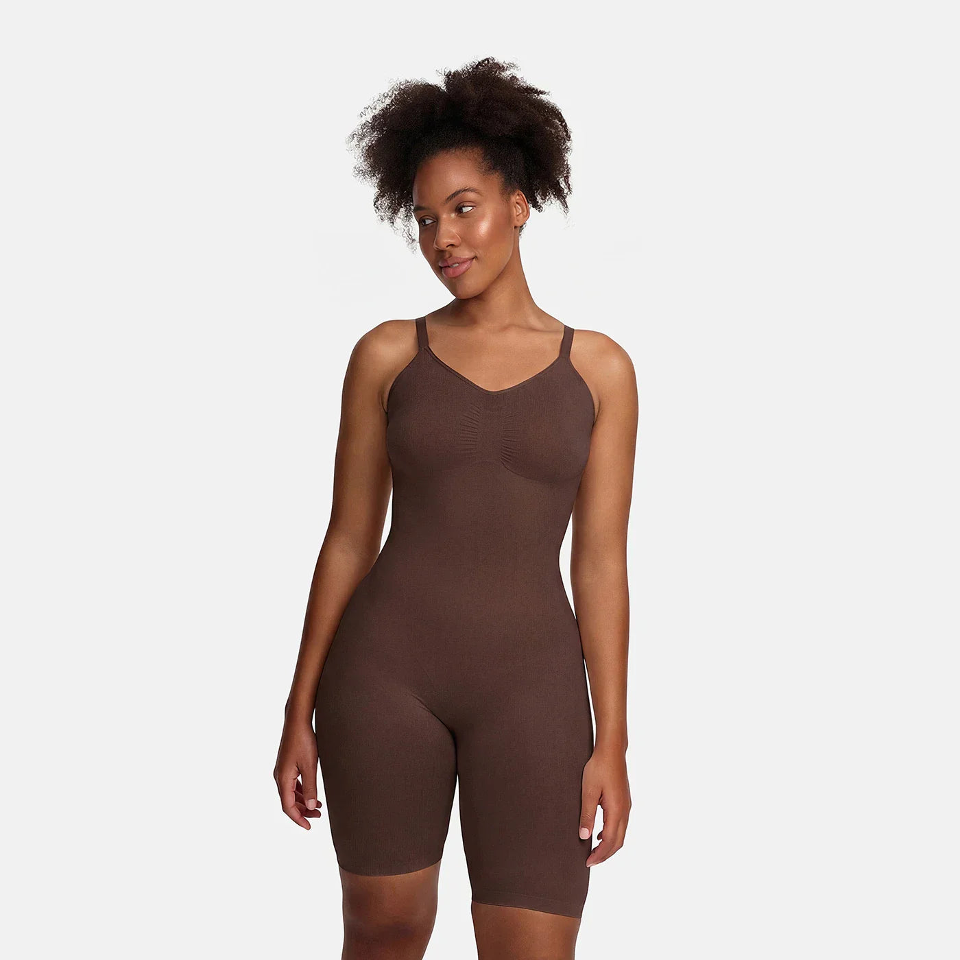 Sculpting Mid-Thigh Shapewear Bodysuit