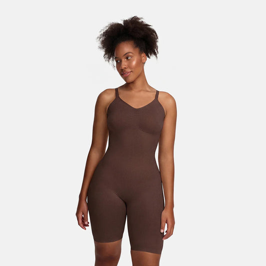 Sculpting Mid-Thigh Shapewear Bodysuit
