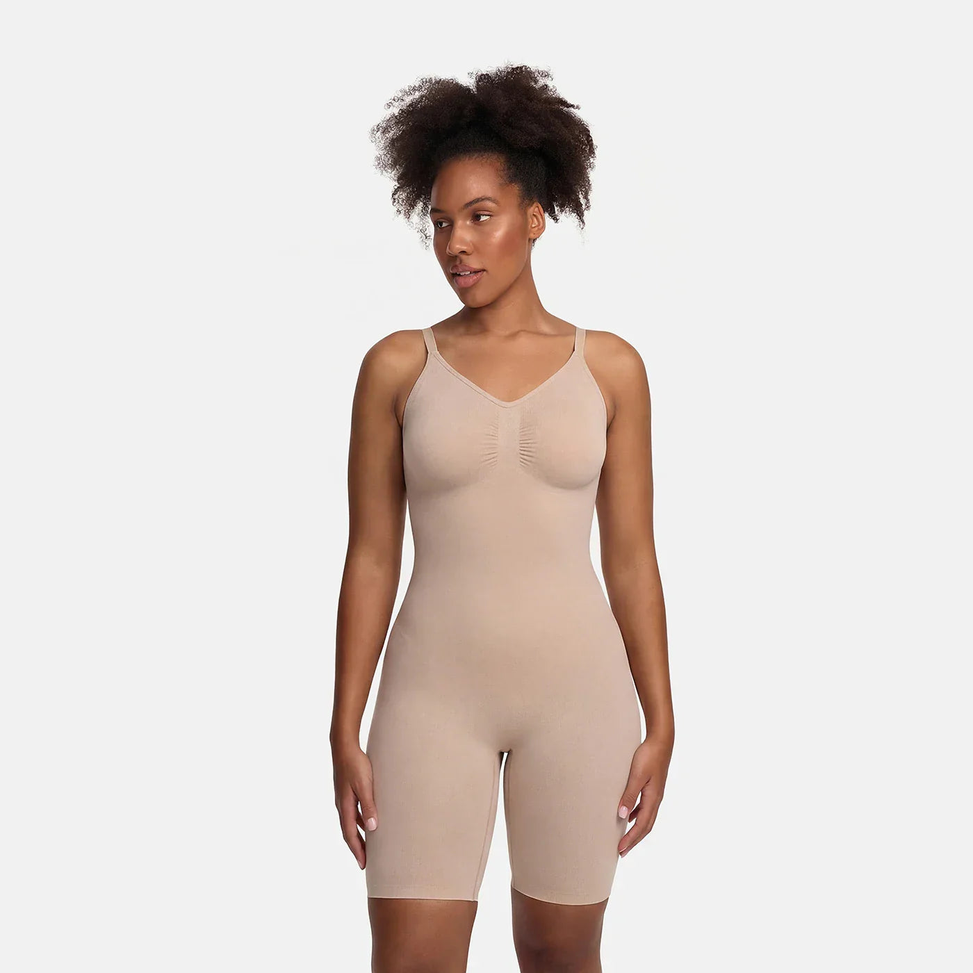 Sculpting Mid-Thigh Shapewear Bodysuit