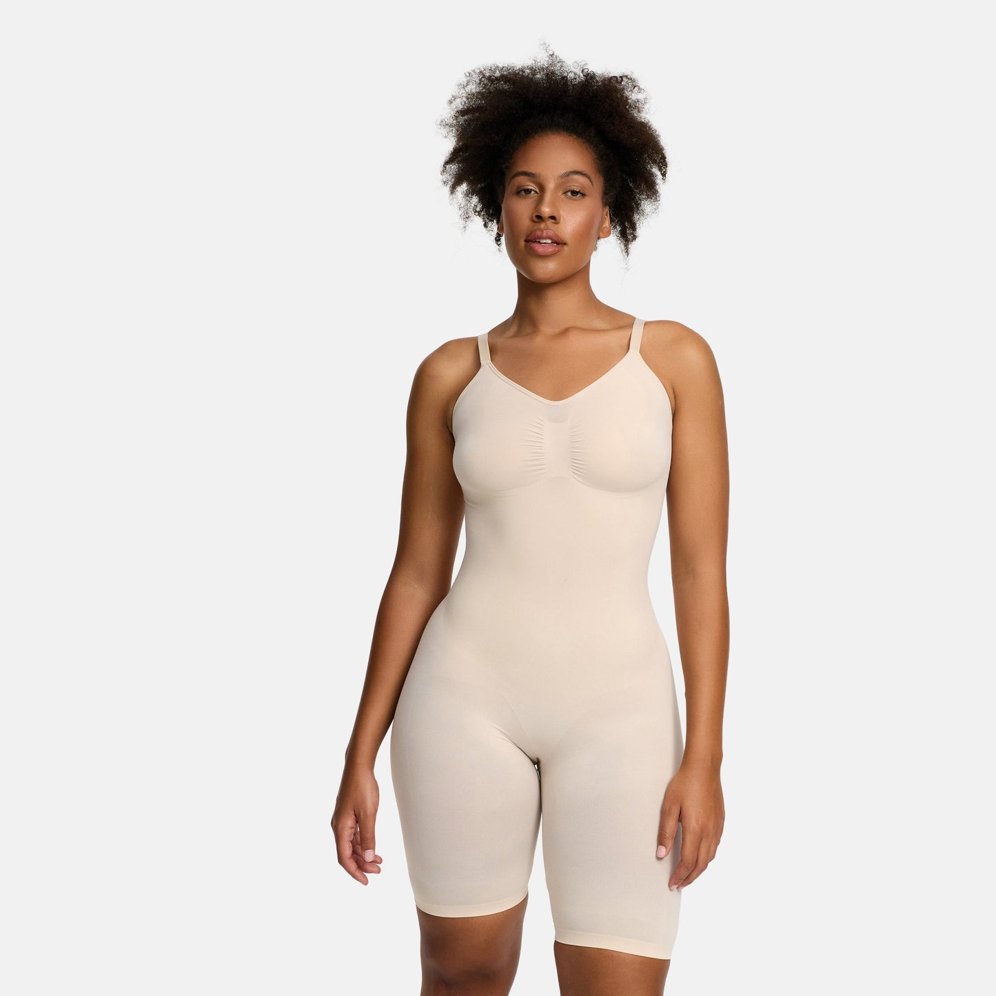 Sculpting Mid-Thigh Shapewear Bodysuit