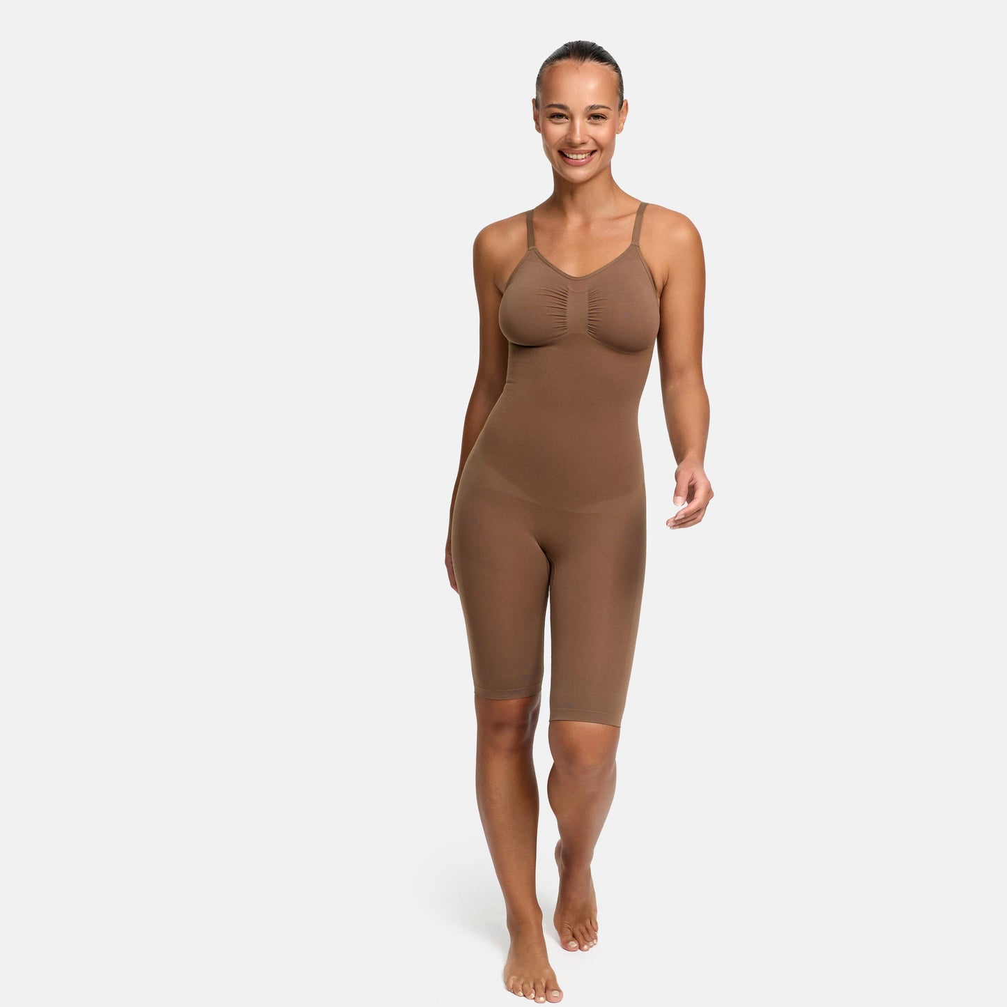 Sculpting Mid-Thigh Shapewear Bodysuit
