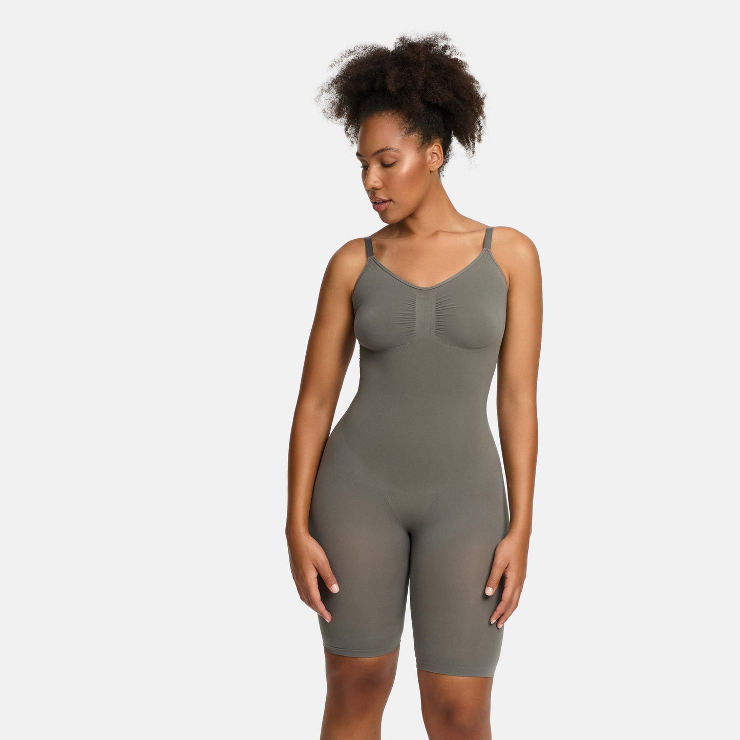 Sculpting Mid-Thigh Shapewear Bodysuit