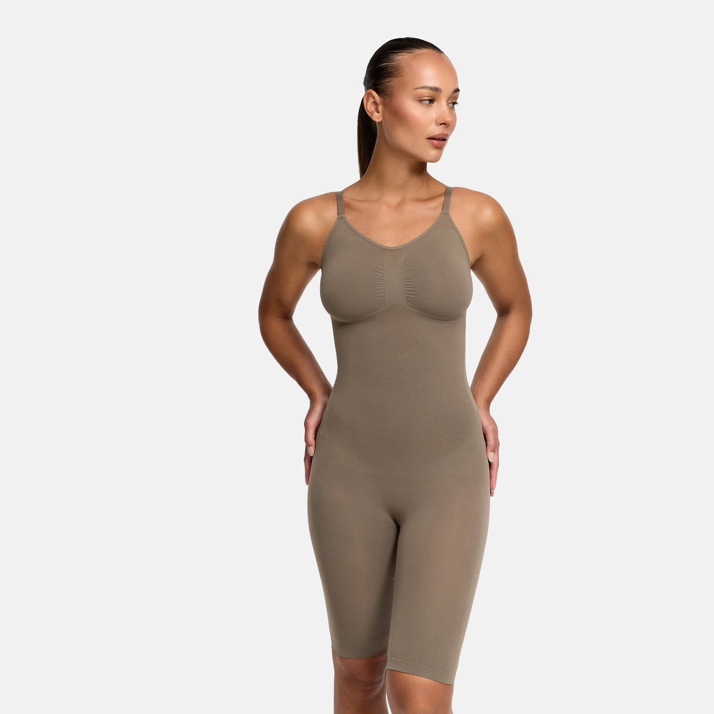 Sculpting Mid-Thigh Shapewear Bodysuit