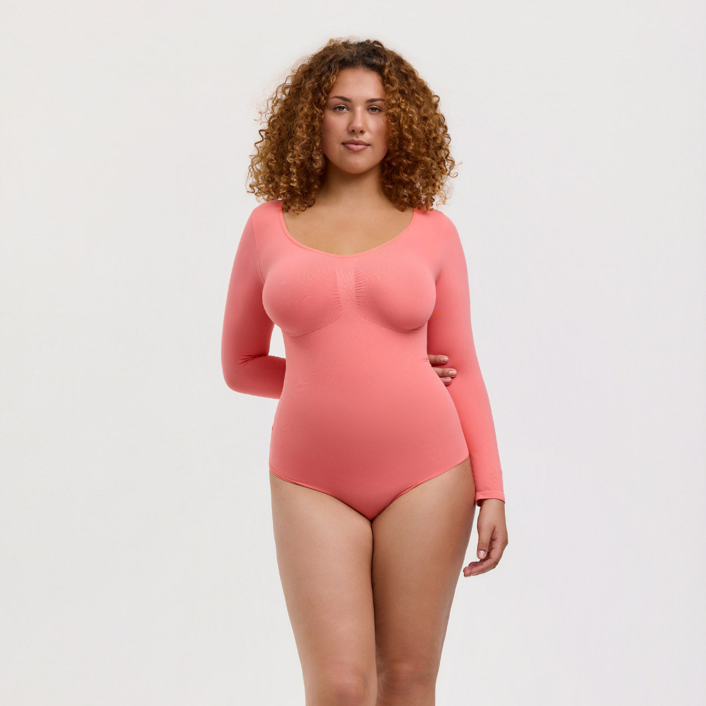 Longsleeve Thong Sculpting Bodysuit