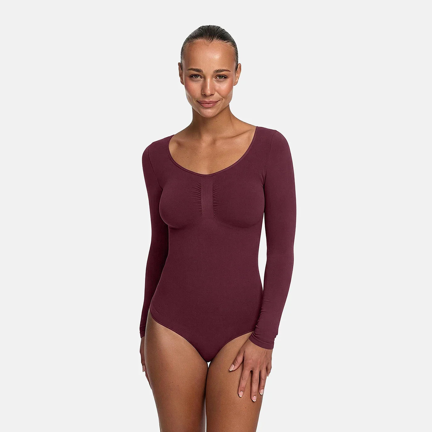 Longsleeve Thong Sculpting Bodysuit