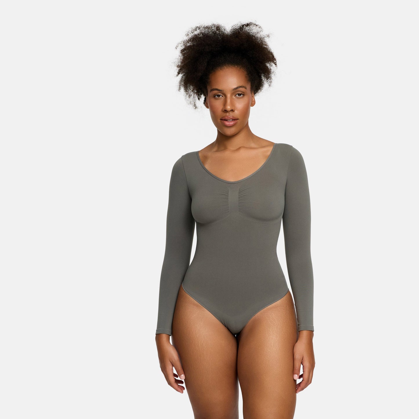 Longsleeve Thong Sculpting Bodysuit