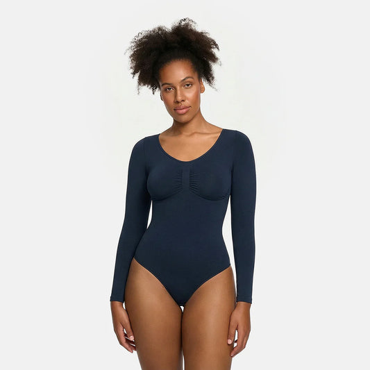 Longsleeve Thong Sculpting Bodysuit