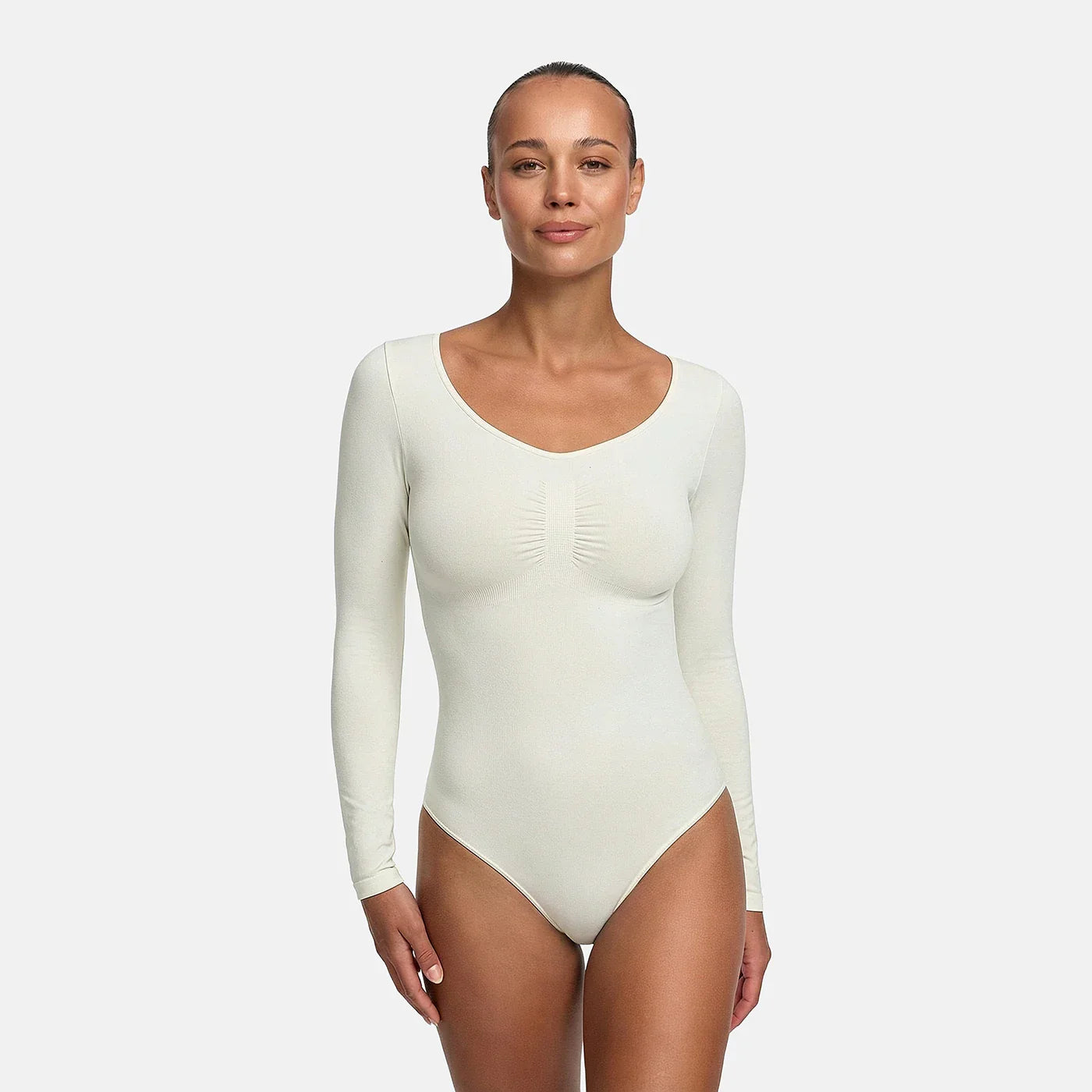 Longsleeve Thong Sculpting Bodysuit