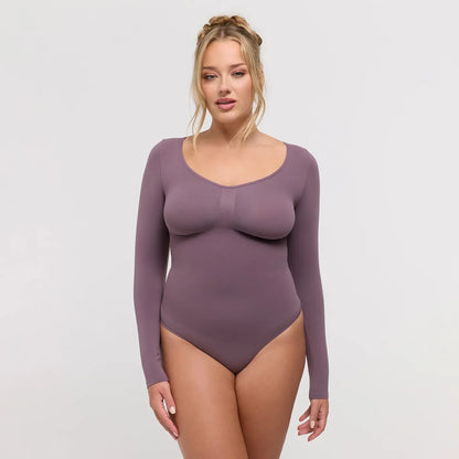 Longsleeve Thong Sculpting Bodysuit