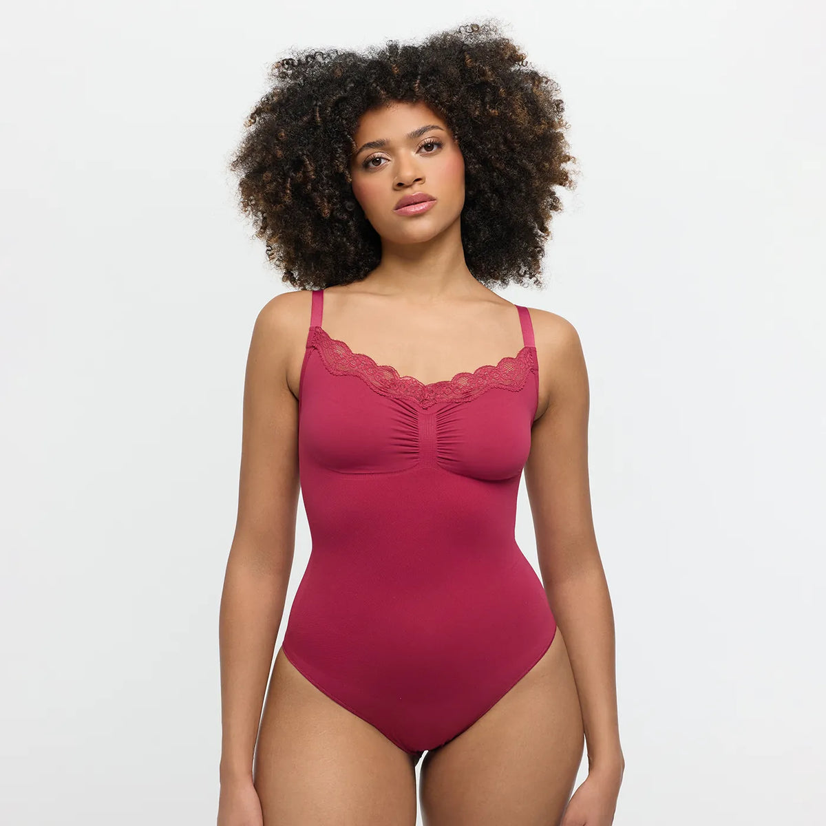 Lace Bodysuit Sculpting Shapewear with Brief