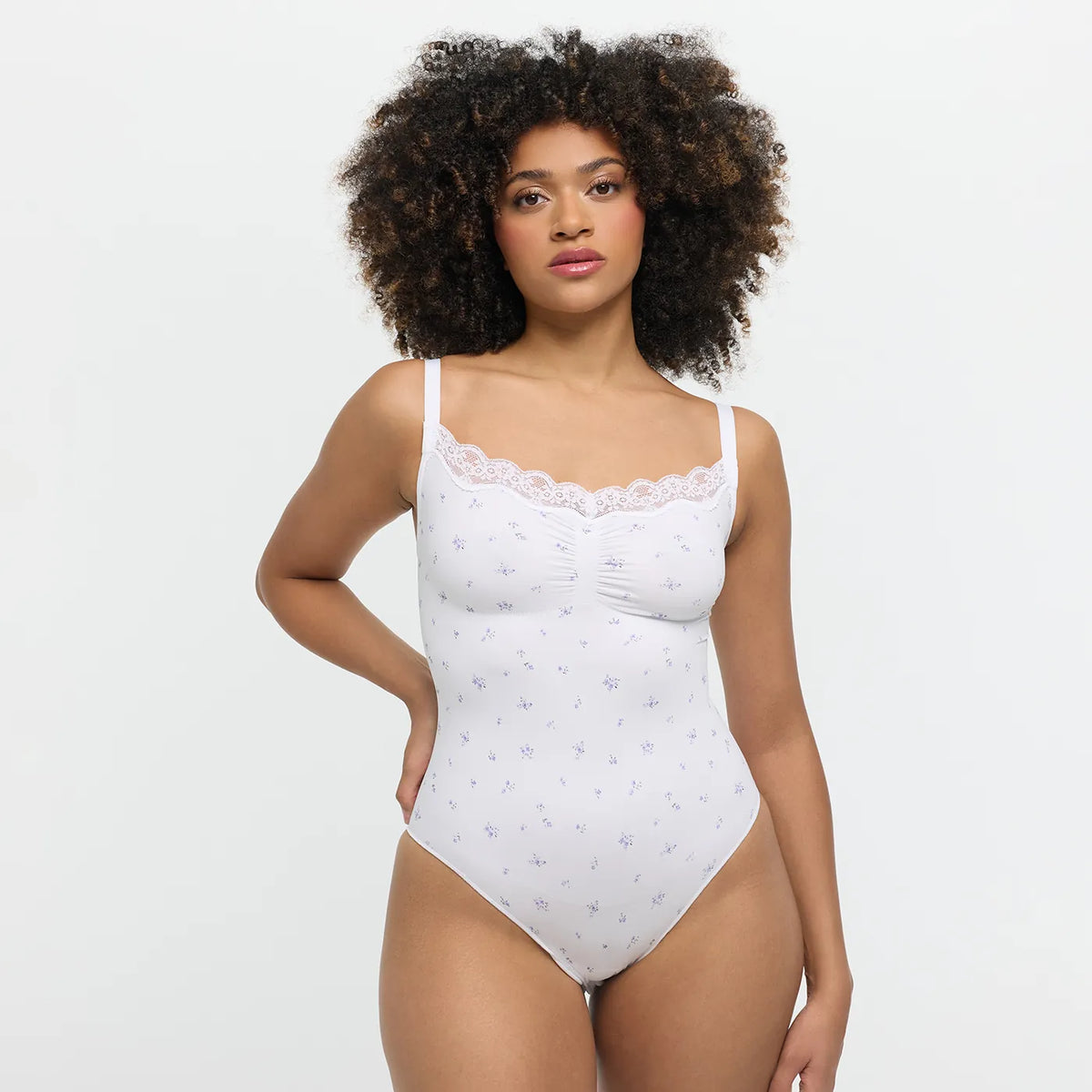 Lace Bodysuit Sculpting Shapewear with Brief