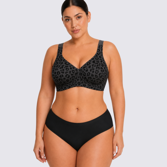 Seamless Support Bra with Adjustable Straps