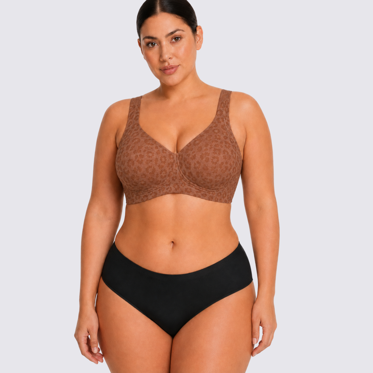 Seamless Support Bra with Adjustable Straps