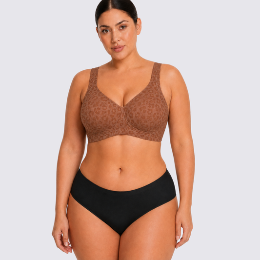 Seamless Support Bra with Adjustable Straps