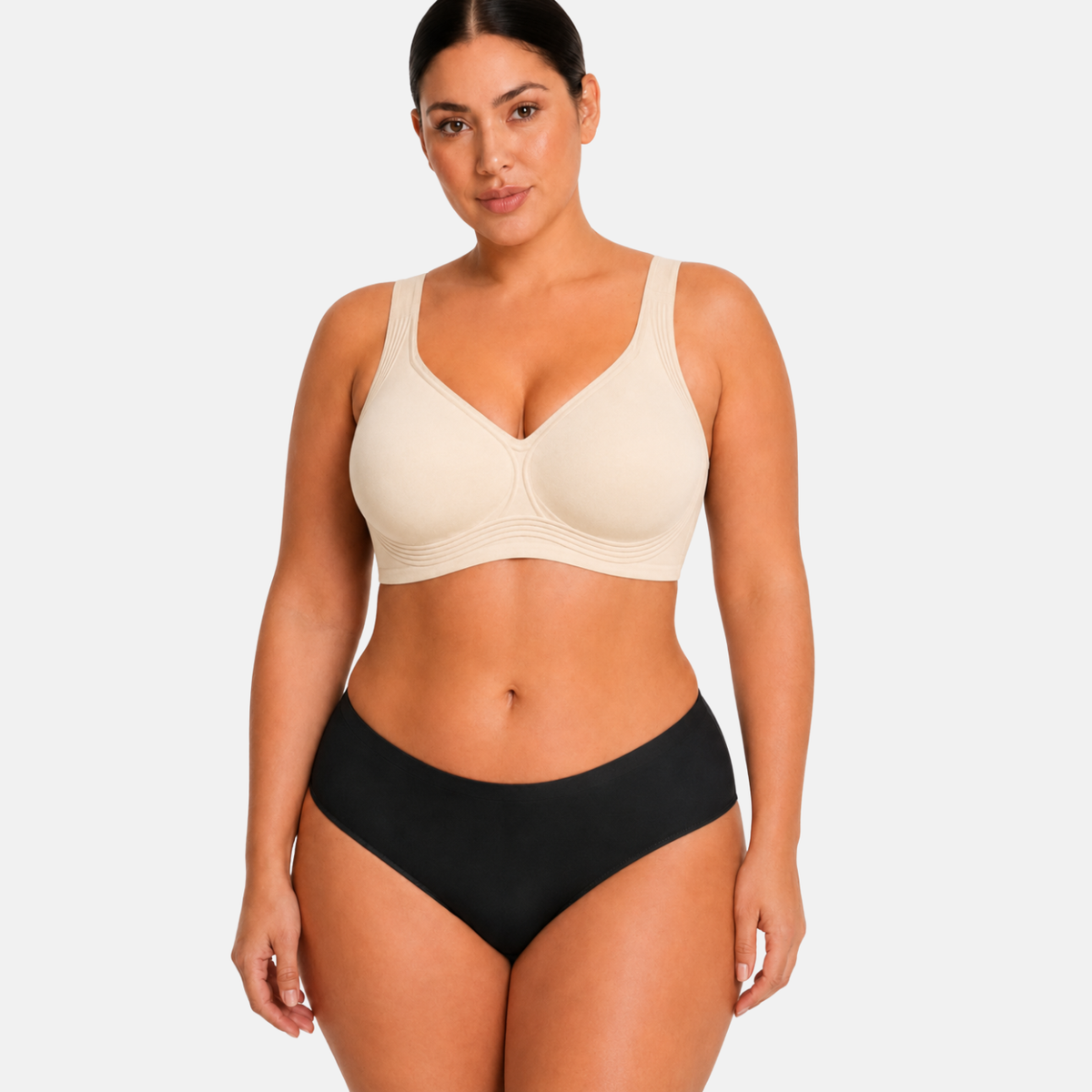 Seamless Support Bra with Adjustable Straps