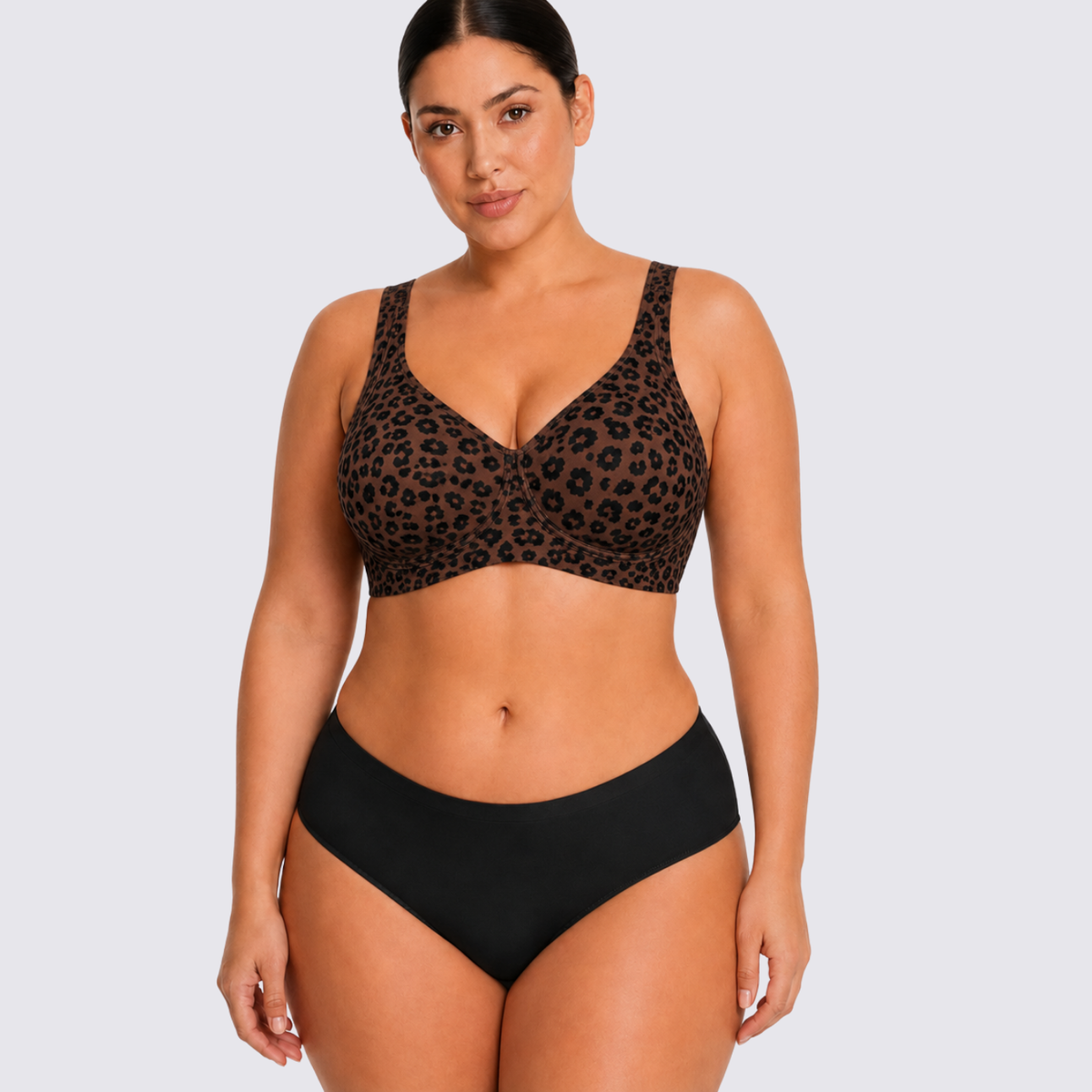 Seamless Support Bra with Adjustable Straps