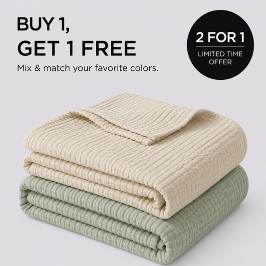 The Muslin Blanket - 100% Muslin Cotton (B1G1)