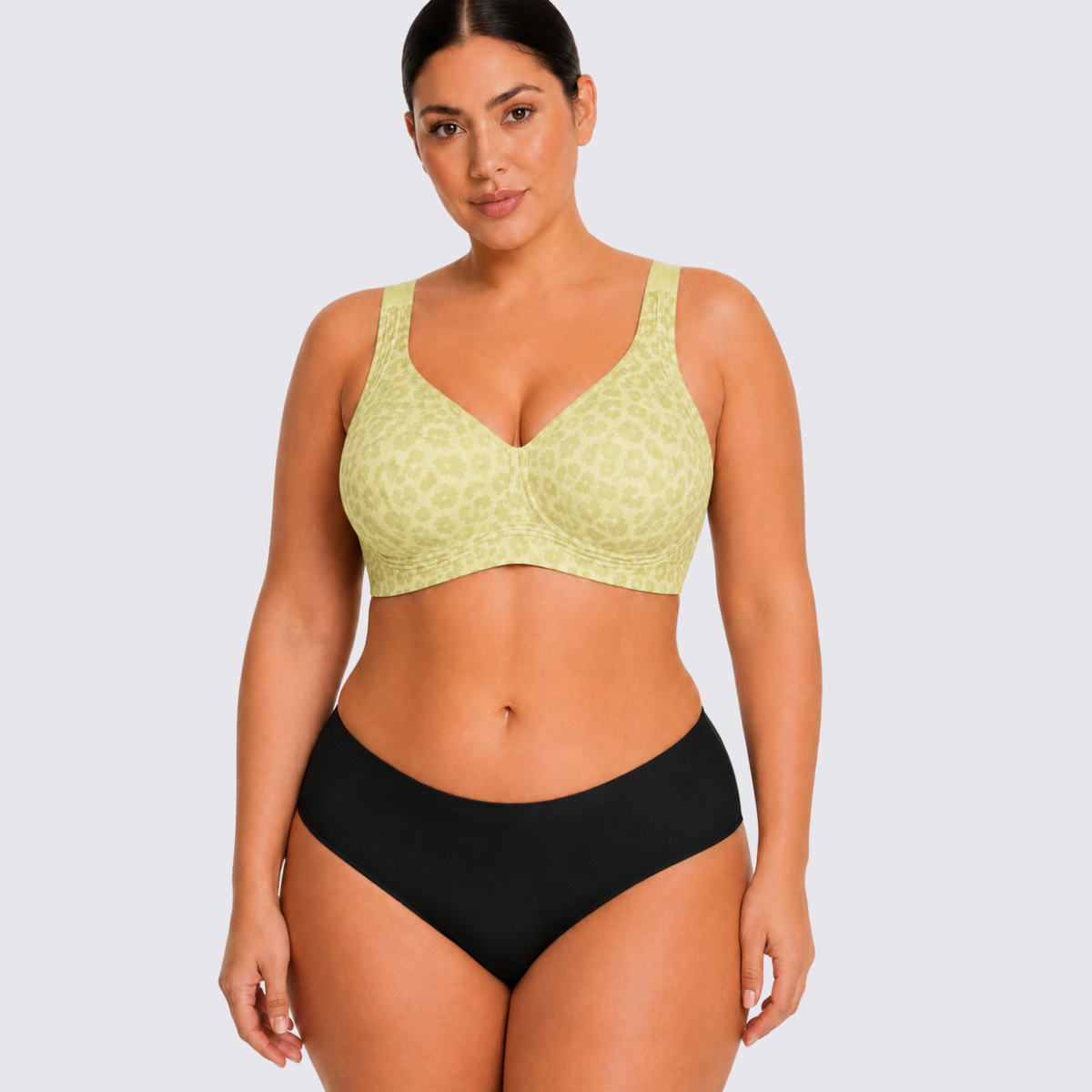 Seamless Support Bra with Adjustable Straps