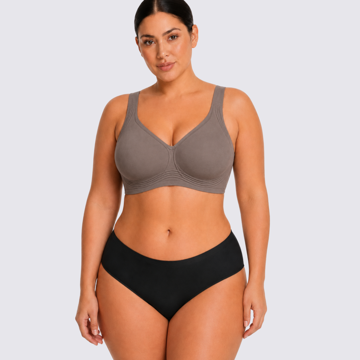 Seamless Support Bra with Adjustable Straps
